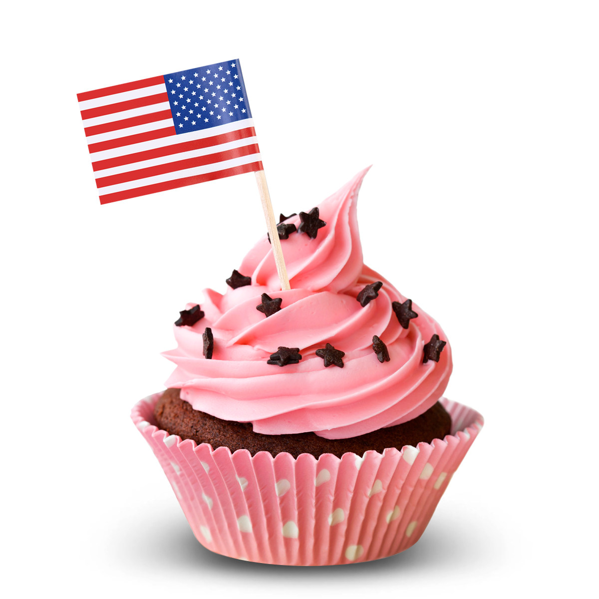 Food Snacks Party - 100Pcs American Flag Picks 2.5 Inch