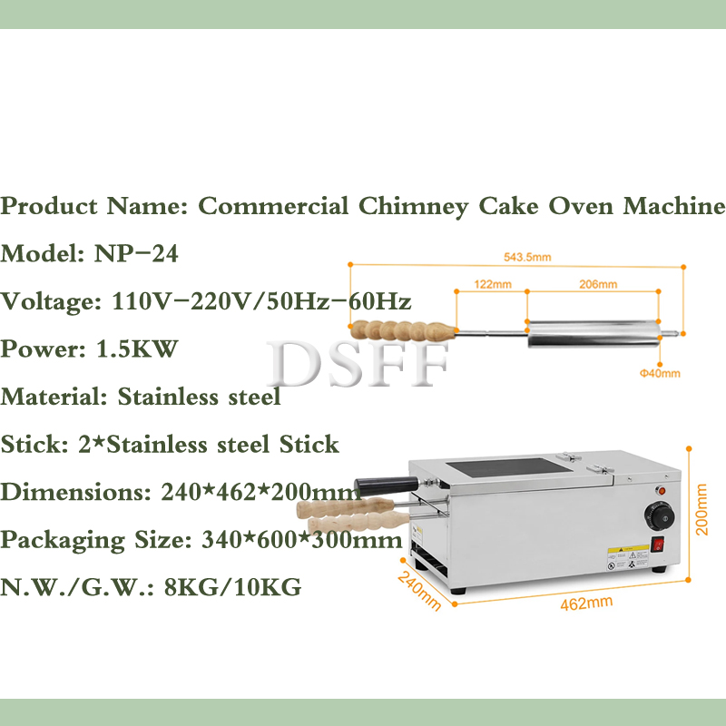 Kurtos Kalacs Oven Machine Rol - огляд і ціна Food Snacks Business