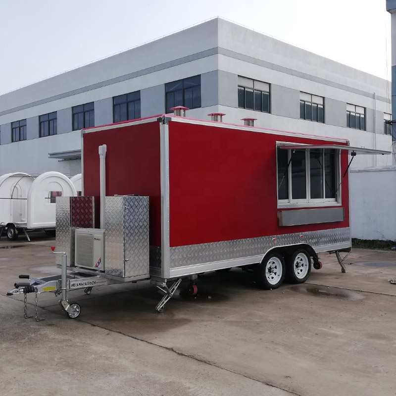 Square Type Food Trailer Custo - огляд і ціна Food Snacks Business