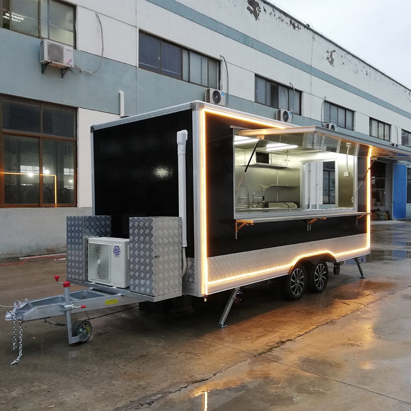 Square Type Food Trailer Custo - огляд і ціна Food Snacks Business