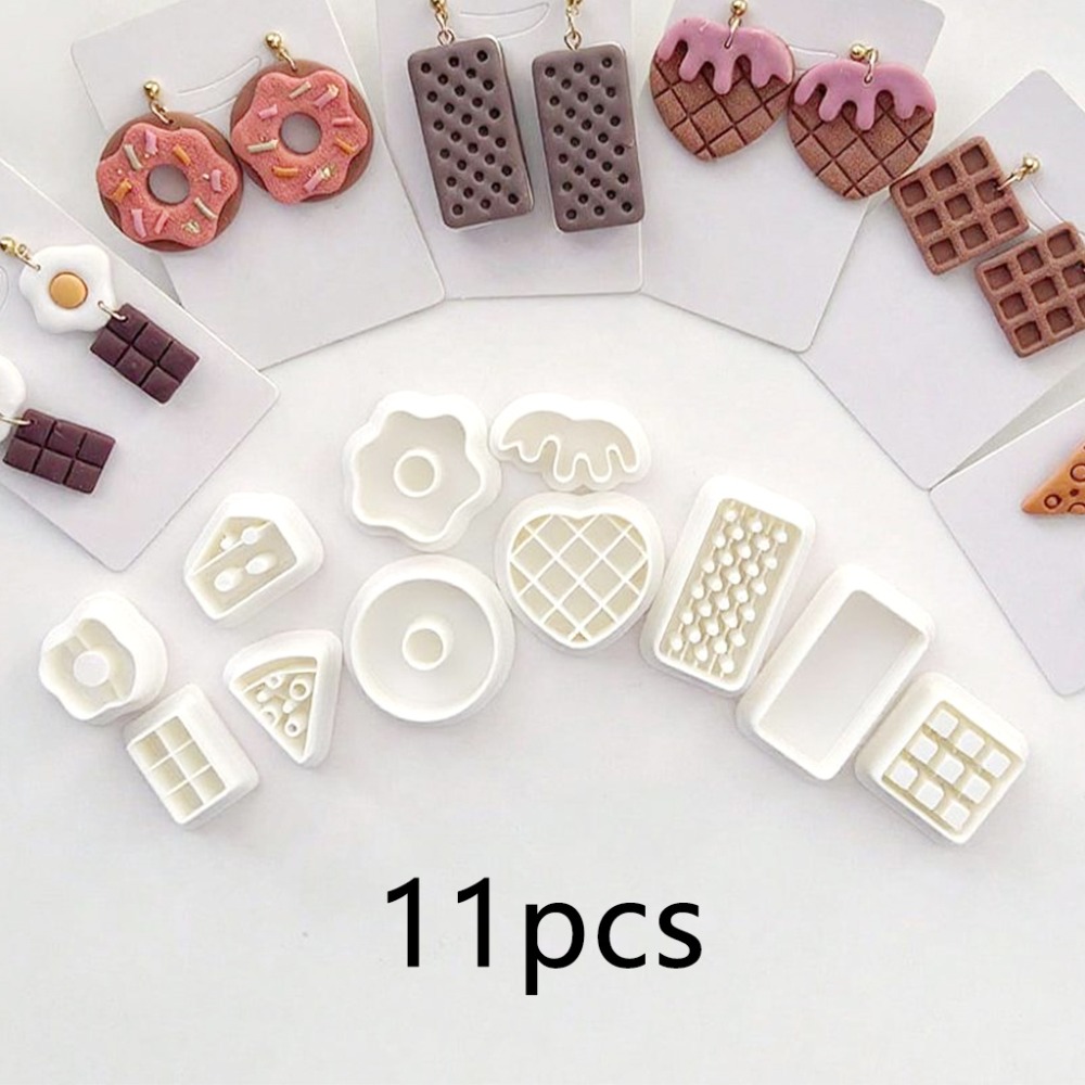11Pcs/set Snack Themed Polymer - огляд і ціна Food Stamps Snacks