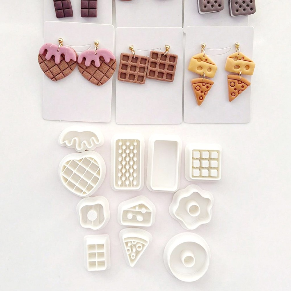 11Pcs/set Snack Themed Polymer - огляд і ціна Food Stamps Snacks