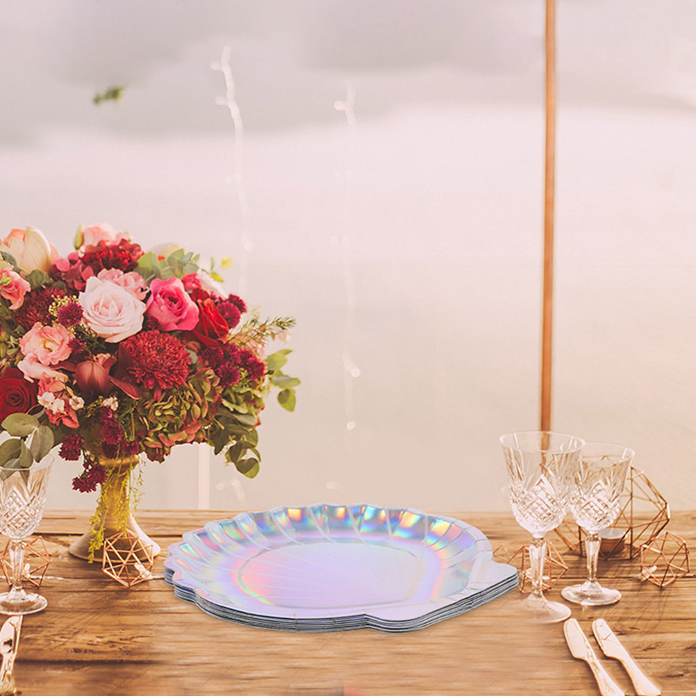 16pcs Paper Shell Plate Mermai - огляд і ціна Food Snacks Party