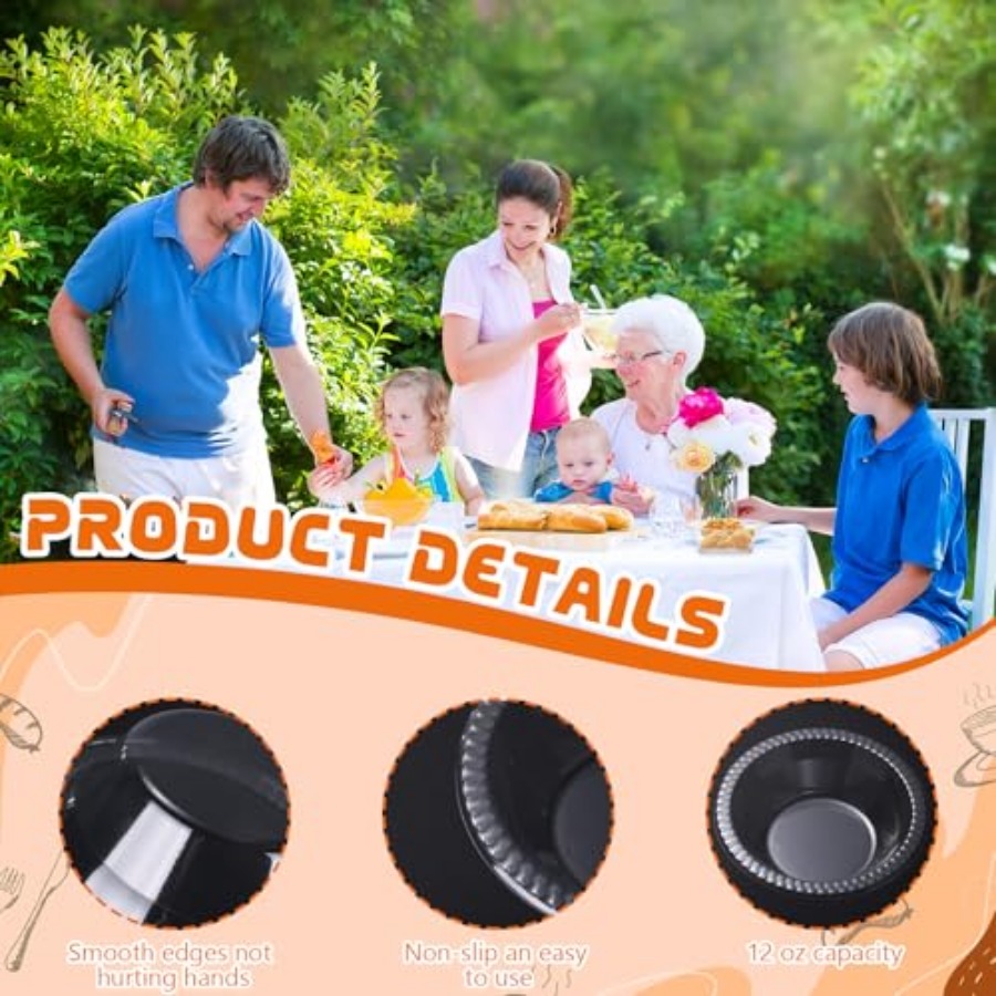 30 Pack 12 oz Disposable Plast - огляд і ціна Food Packed Snacks