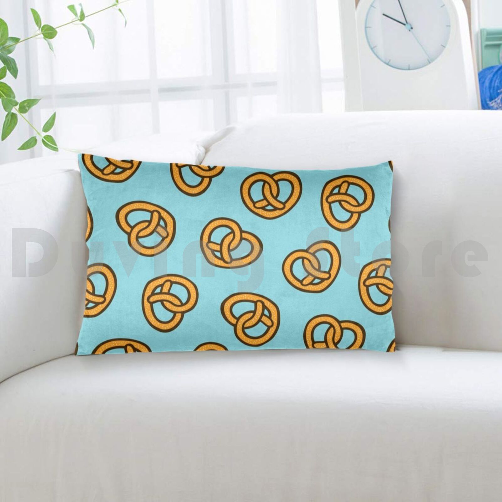 I Heart Pretzels Pattern Pillo - огляд і ціна Foody Snacks