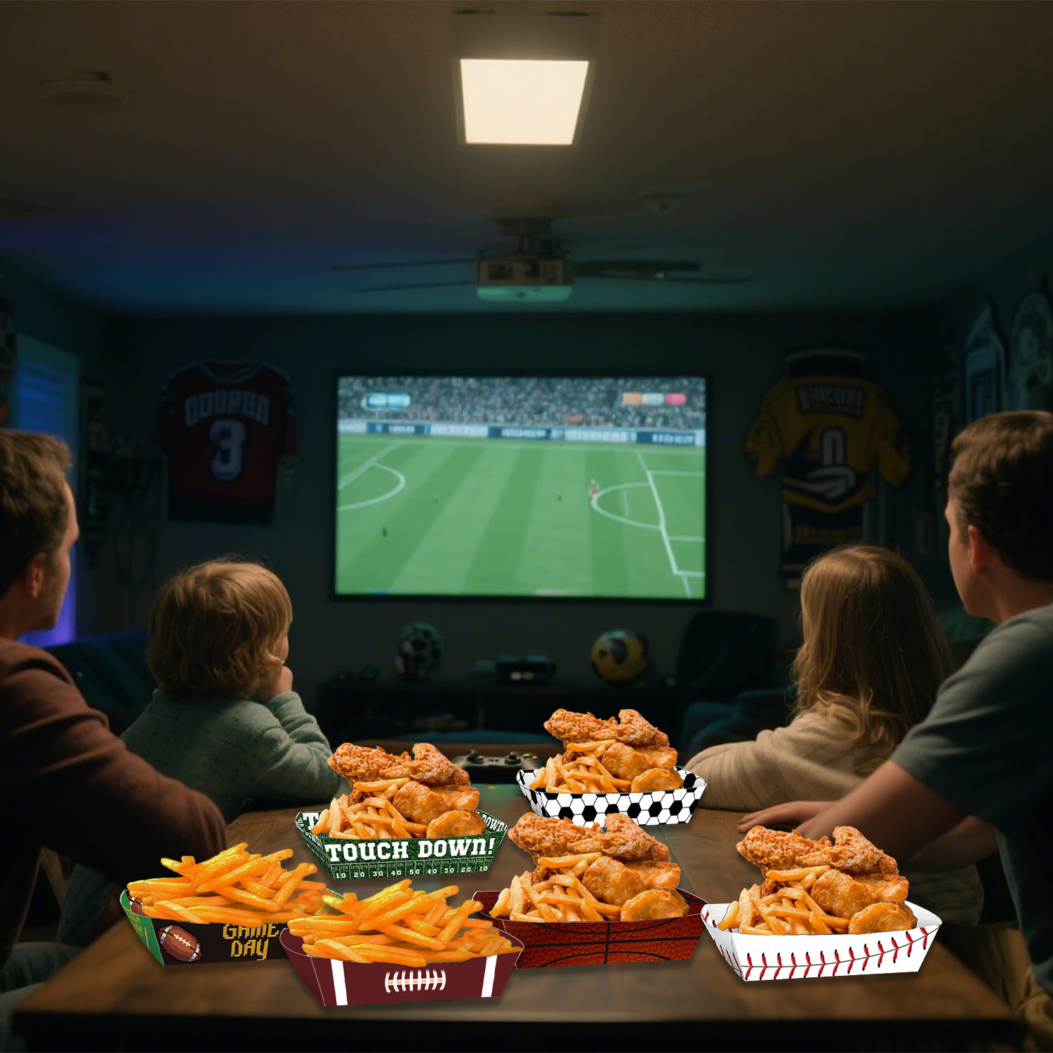 Sport Ball Food Tray Theme Par - огляд і ціна Food Snacks Party