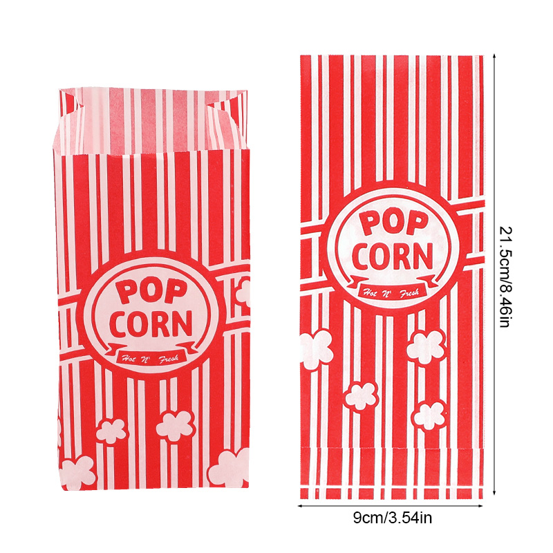 50Pcs Popcorn Packaging Bags S - огляд і ціна Food Snacks Party