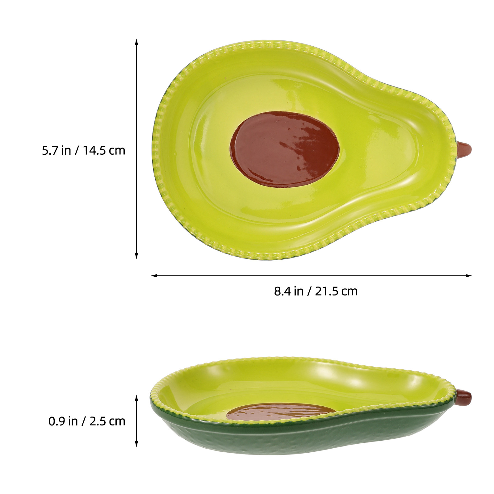 Avocado Shaped Ceramic Plate F - огляд і ціна Food Snacks Party