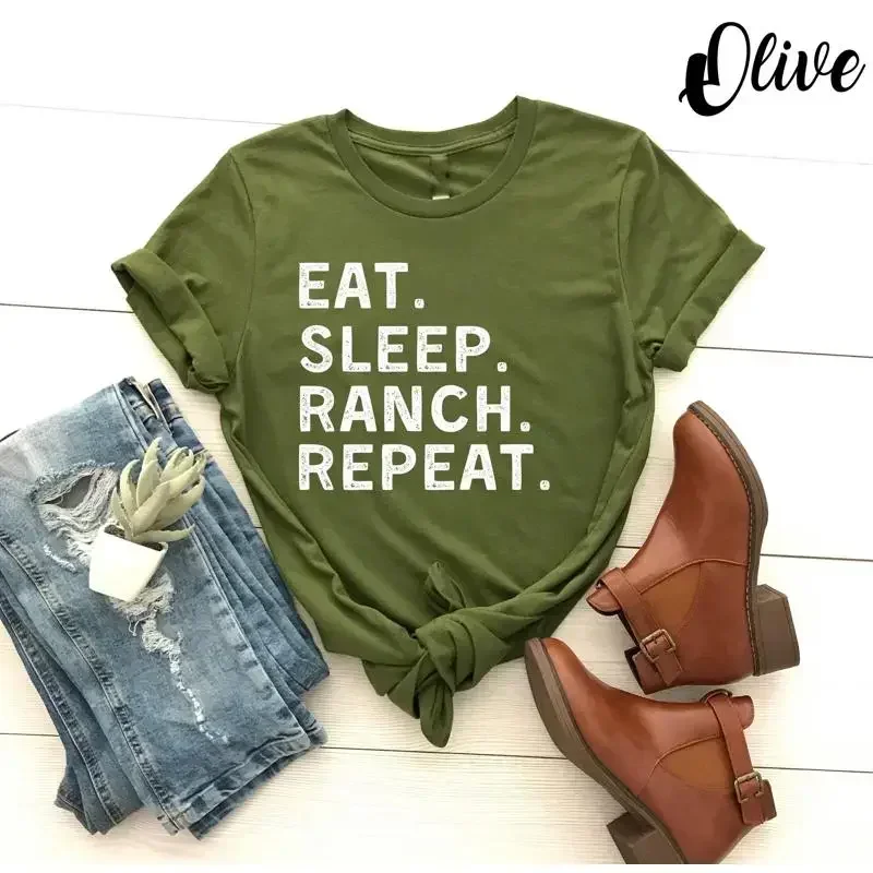 Eat Sleep Ranch RepeaT T Shirt - огляд і ціна Foody Snacks