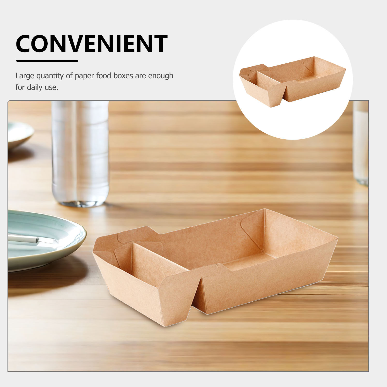 50Pcs Paper Food Box Large Qua - огляд і ціна Food Snacks Quantity