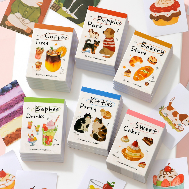 Pocket-Sized Sticker Book Coff - огляд і ціна Junk Food Snacks